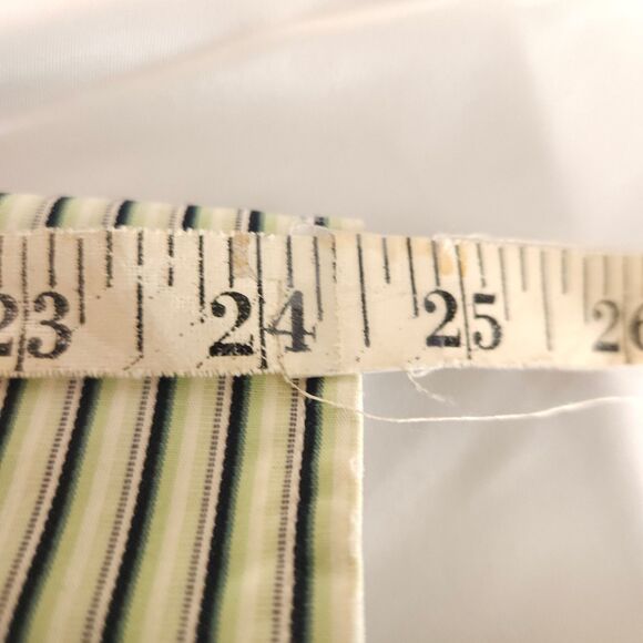 VTG Banana Republic Mens Large Green Striped Long Sleeve Button Down Shirt - Picture 7 of 8